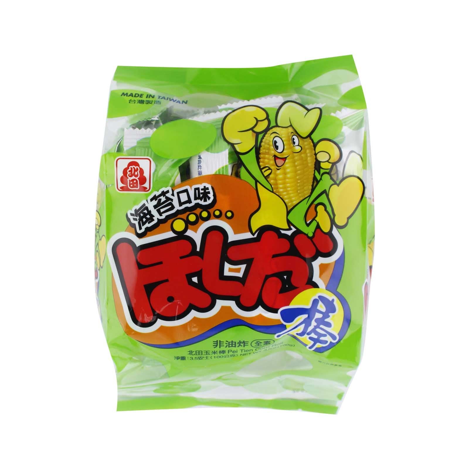 Pei Tien Corn Roll Seaweed Flavor 100g