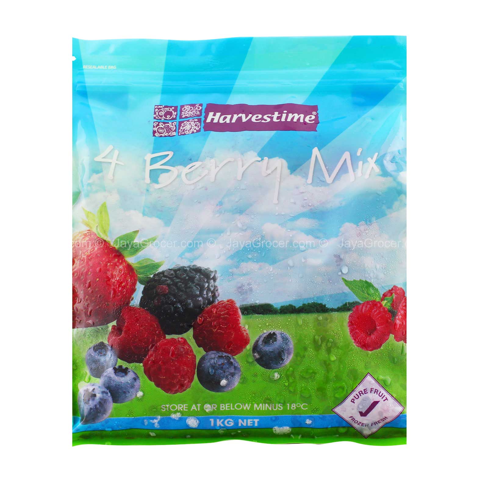 HARVESTIME FROZEN 4 BERRY MIX 1KG