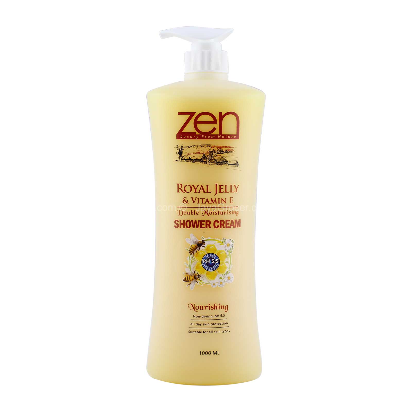 Zen Royal Jelly with Vitamin E Shower Cream 1000ml