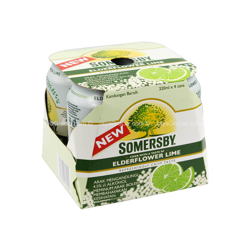 Somersby Elderflower & Lime Flavoured Premium Cider 320ml