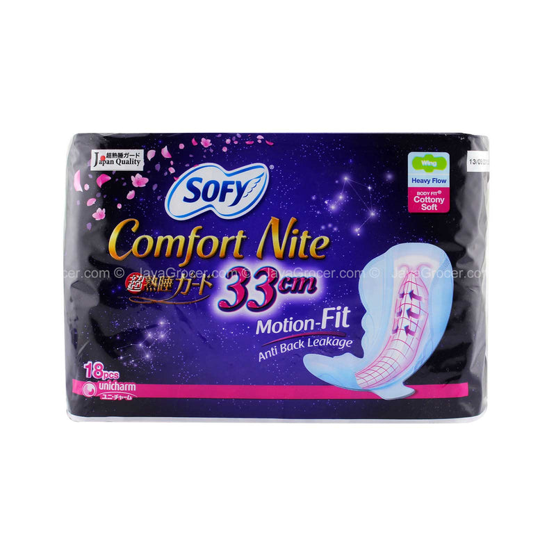 SOFY B/FIT COMFORT NITE 33CM 18'S