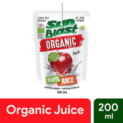 Sun Blast 100% Apple Juice No Sugar Added 200ml