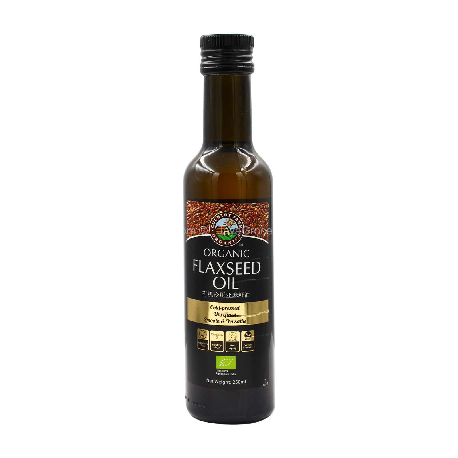 Country Farm Organic Flaxseed Oil 250ml
