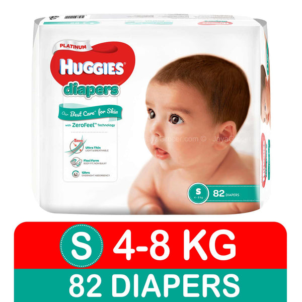 Huggies Diapers Platinum S (4-8kg) 82pcs