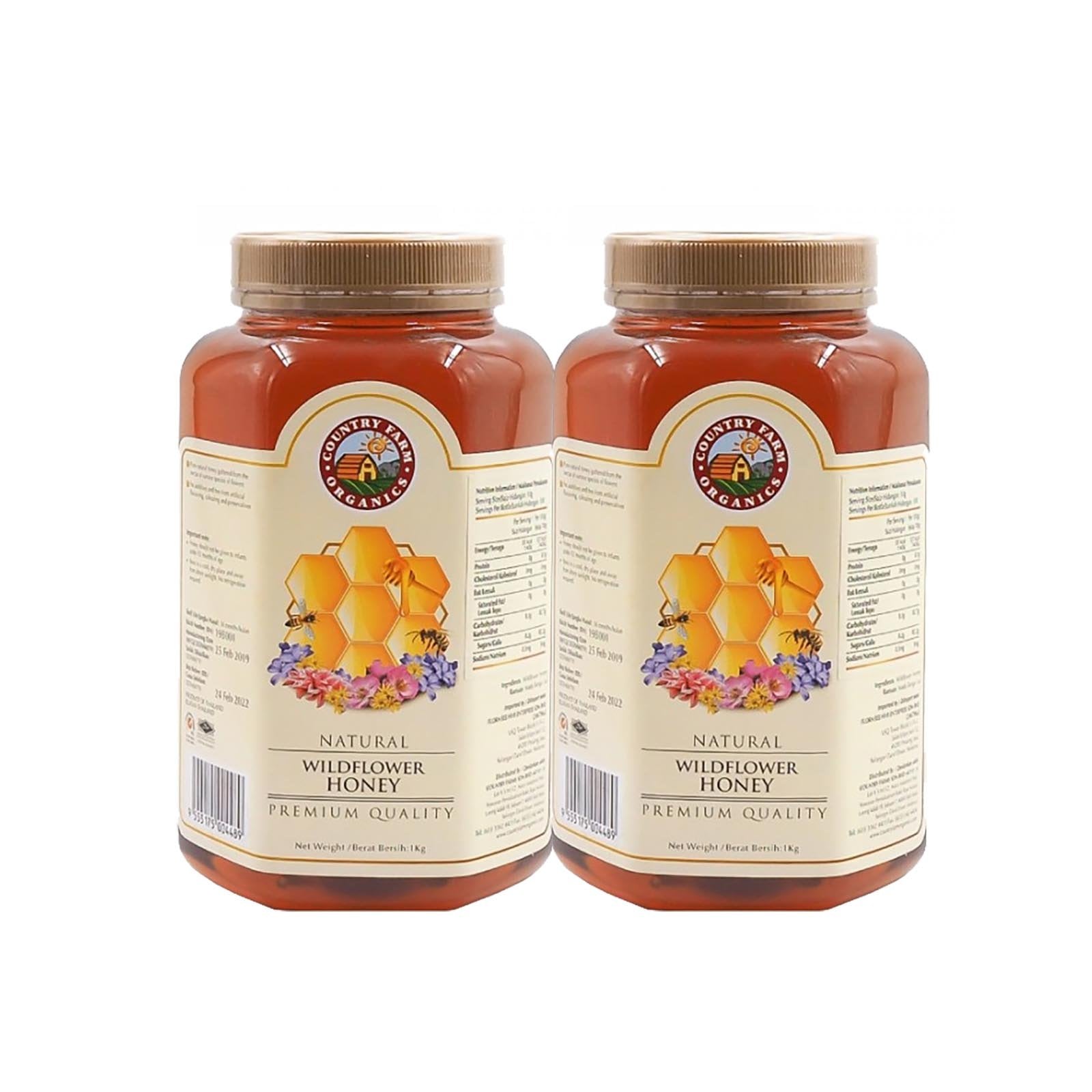 Country Farm Natural Wildflower Honey 1kg