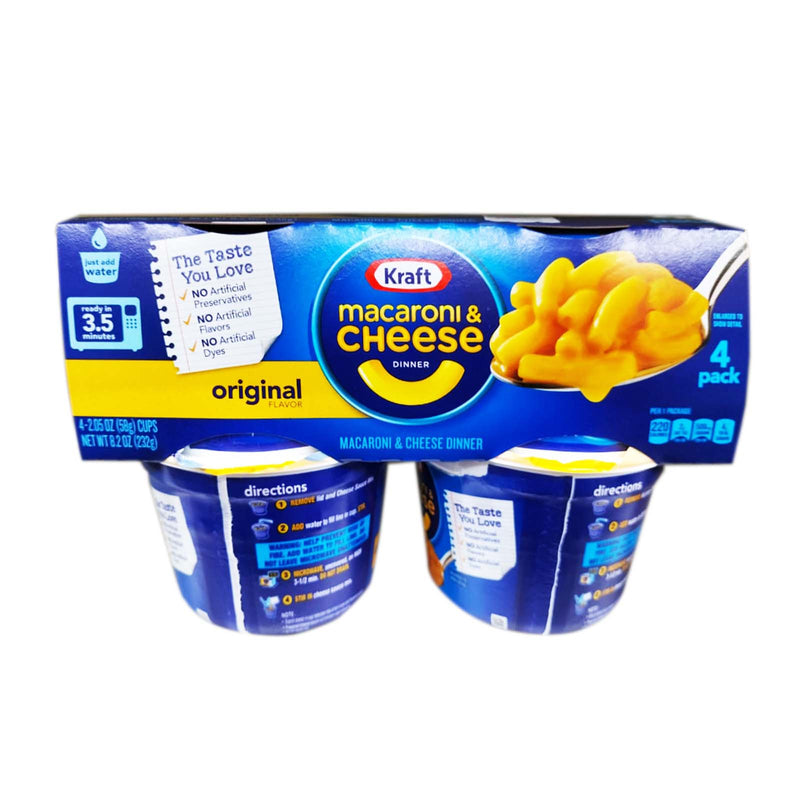 Kraft Macaroni & Cheese Original Flavour 58g x 4