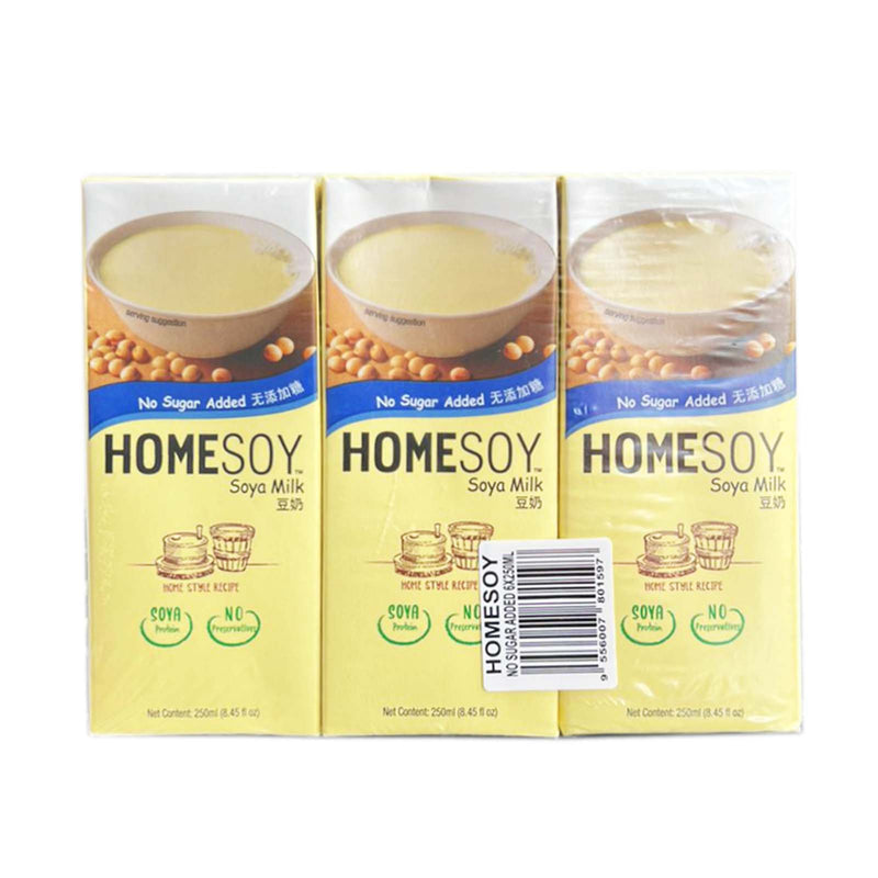 Homesoy No Added Sugar Soy Milk 250ml x 6