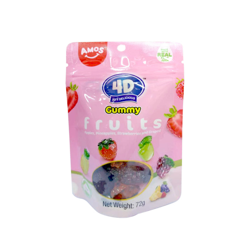 4D Gummy Fruits 72g