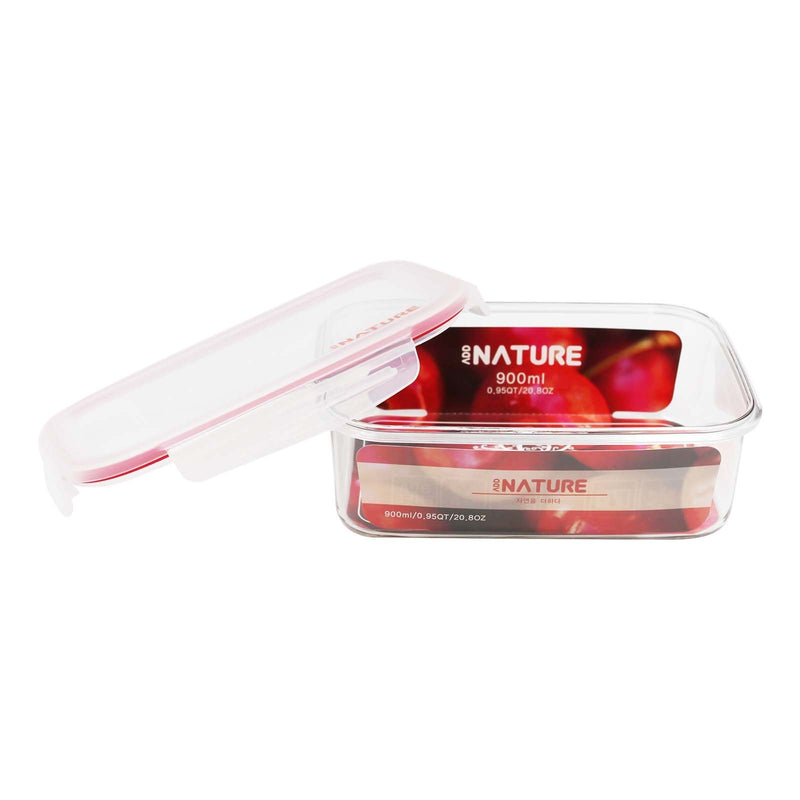 Nature Red Clear Container (900ml) 1pc