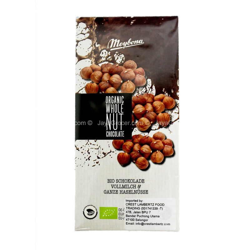 Organic Whole Hazelnut Chocolate 100g