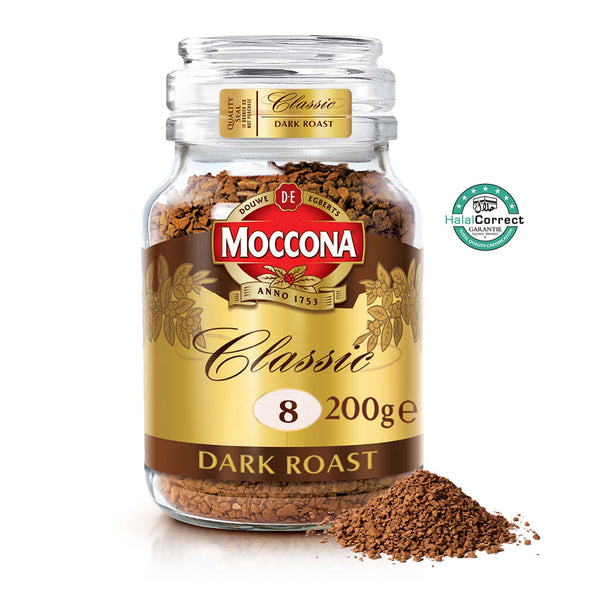 Moccona Classic Dark Roast Intensity 8 Freeze Dried Instant Coffee 200g