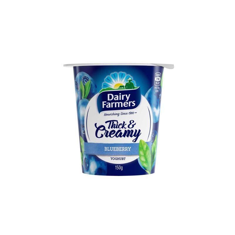 Dairy Farmers Thick and Creamy Blueberry Yoghurt 150g
