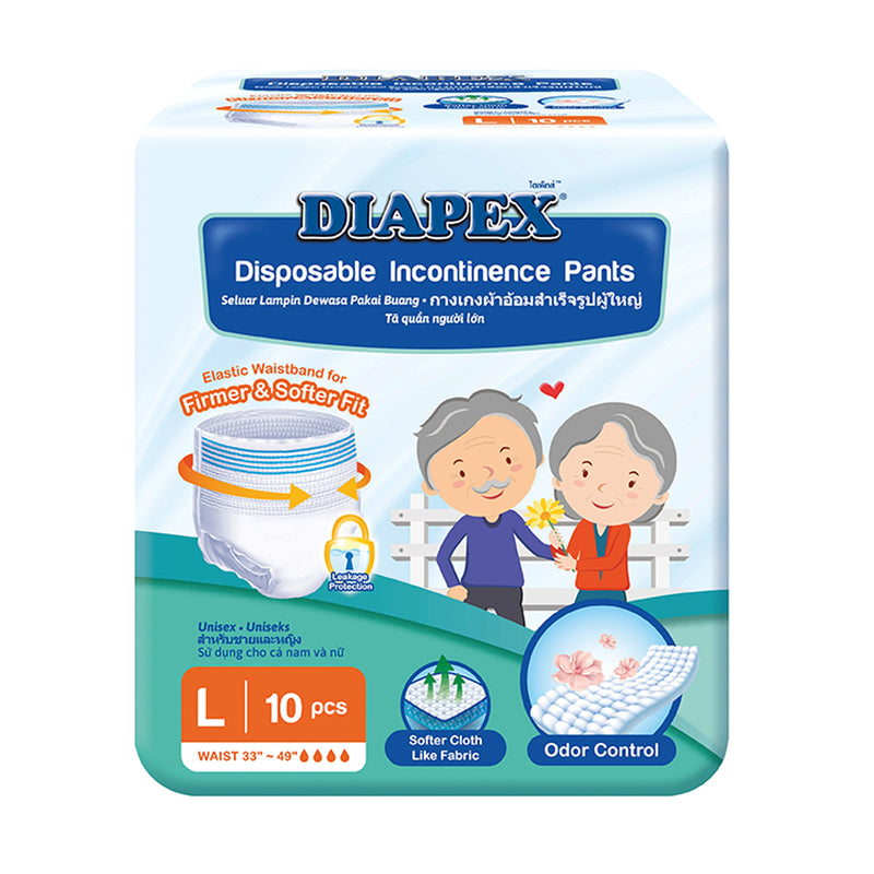 Diapex Adult Diapers Pants (L) 10pcs/pack