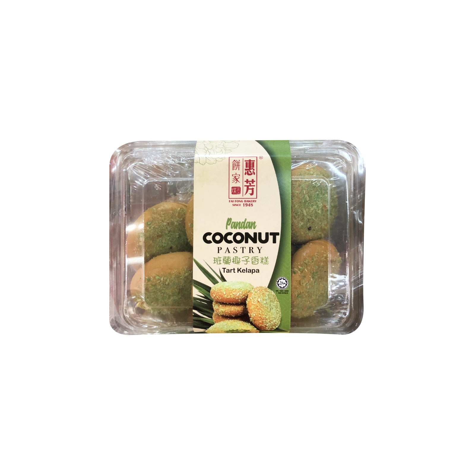 Fai Fong Bakery Pandan Coconut Pastry 240g