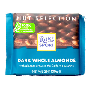 Ritter Sport Dark Whole Almonds 100g