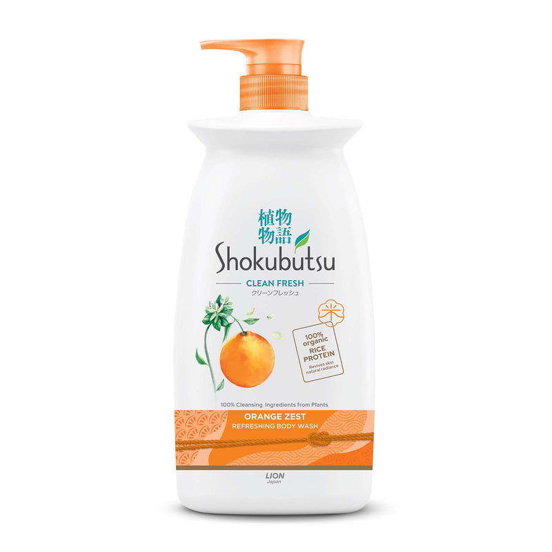 Shokubutsu Body Wash Orange Zest Scent 900g