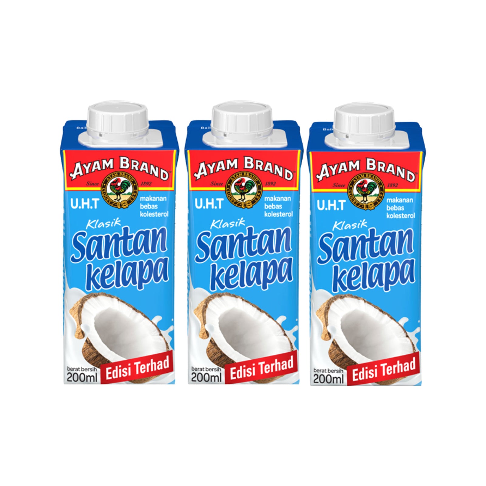 Ayam Brand UHT Limited Edition Coconut Milk 200ml x 3
