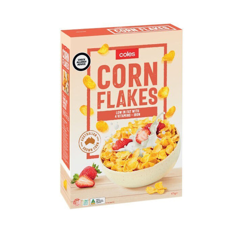 Coles Breakfast Cereal Corn Flakes 475g