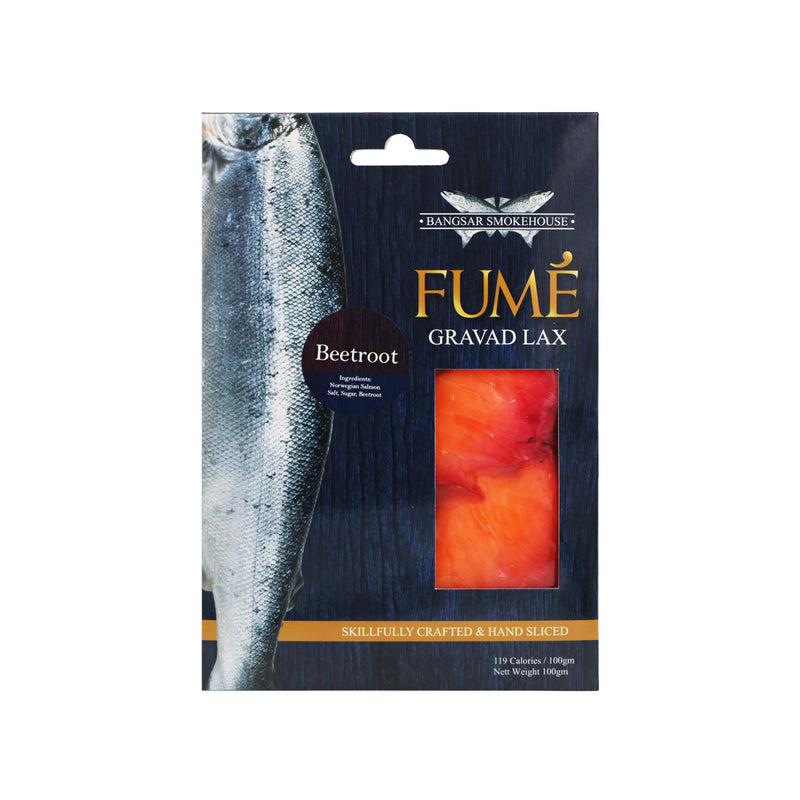 Fume Gravalax Beetroot Salmon 100g