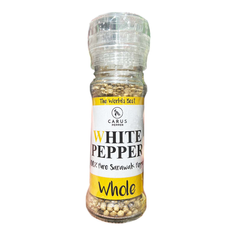 Carus Grinder Whole White Pepper 60g