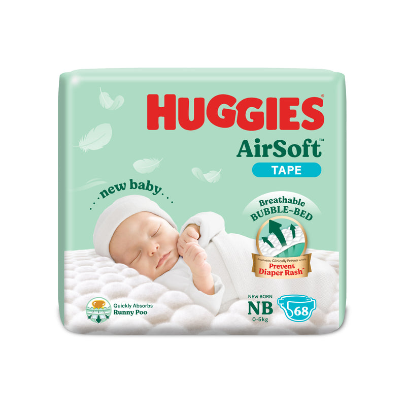Huggies Diapers Airsoft SJP Newborn (Small) 68pcs/pack
