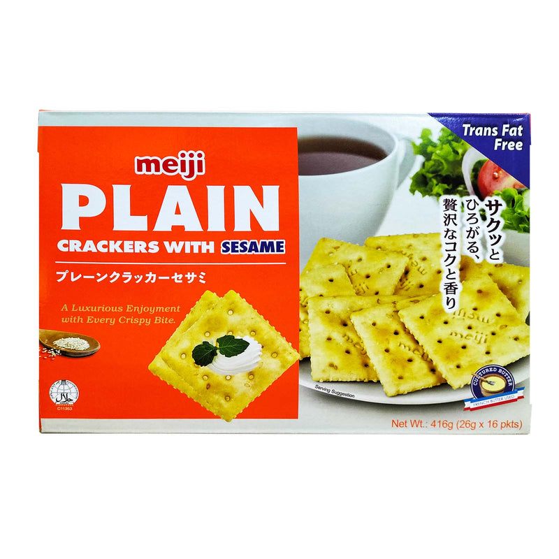Meiji Plain Cracker Sesame 416g
