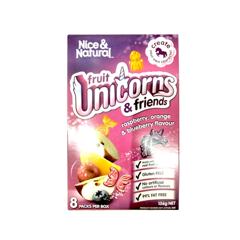 Nice and Natural Fruit Snacks Unicorn Friends 136g
